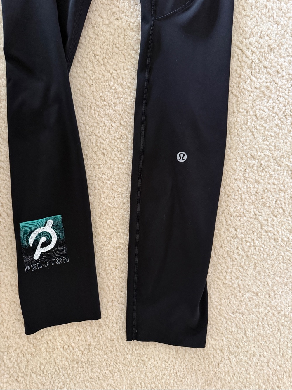 Lululemon x Peloton Fast and Free High Rise Leggings Black Size 10 Pockets